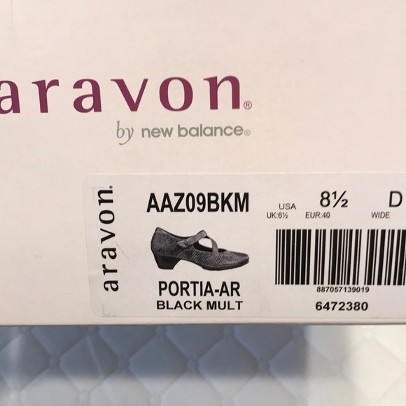 Aravon NWOT, Portia black dress shoes, 8.5… - Picture 9 of 9